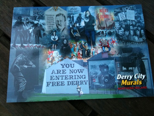 Front of postcard 021: Derry, Northern Ireland