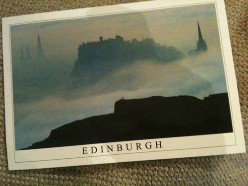 Front of postcard 022: Edinburgh, Scotland